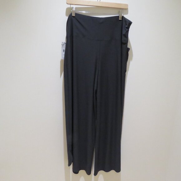 SYMPLI J-Hook Full Leg Pant Wide Leg in Graphite Lagenlook Minimalist Sz 18 NWT - Picture 9 of 15